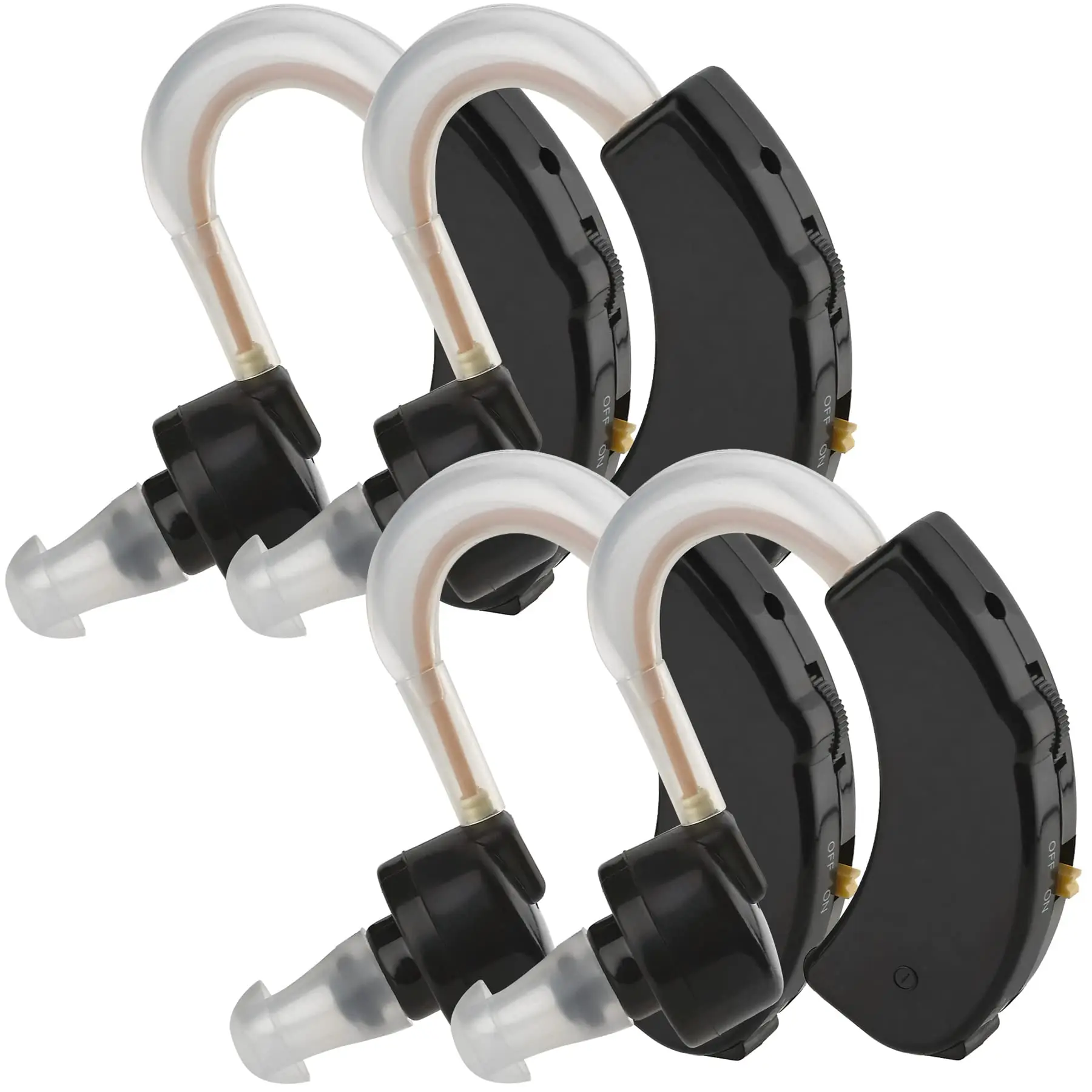 MEDca Amplifier - Set of 4 - Rechargeable - Adjustable Volume - USB Powered Charging Dock
