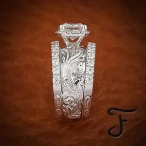 Vintage Ethnic Carved Gemstone Ring for Women - Wide Band Alloy Statement Jewelry with Intricate Floral Design, Durable Casual Attire & Gift Idea, Vintage Jewelry