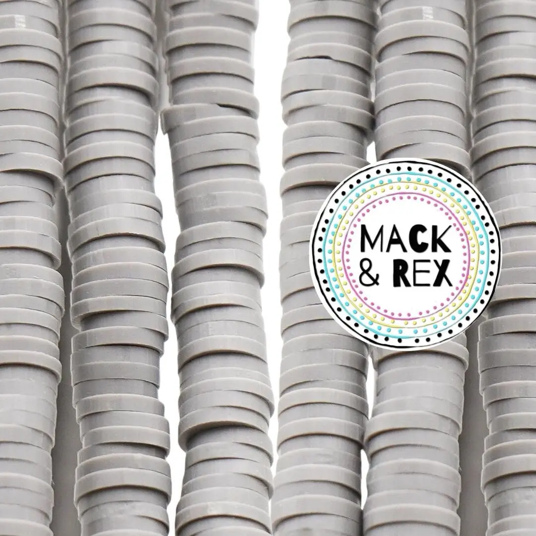 Dark Gray | 6mm Heishi Beads