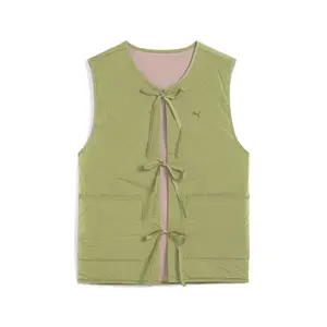 PUMA Womens Yona Reversible Vest Athletic Outerwear Casual - Green
