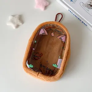 Cartoon Graffiti Plush Doll Storage Bag, Star Girl Celebrity Doll Collection Strap Pendant, Backpack Accessory, 1 Piece Set