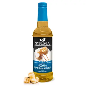 Syruvia Sugar-Free Toasted Marshmallow Coffee Syrup - 25.4 fl oz - 0 Calorie, Kosher, Gluten-Free Coffee Syrup for Drinks, Shakes, Desserts & More