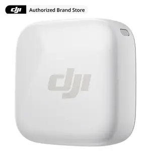 DJI Mic Mini Transmitter Arctic White Wireless Lapel Mic Noise Reduction for Osmo Mobile 7P Osmo Pocket 3 Phone Camera Vlog Live Streaming