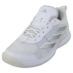Women's AvaFlash Tennis Shoes White and Metallic Silver