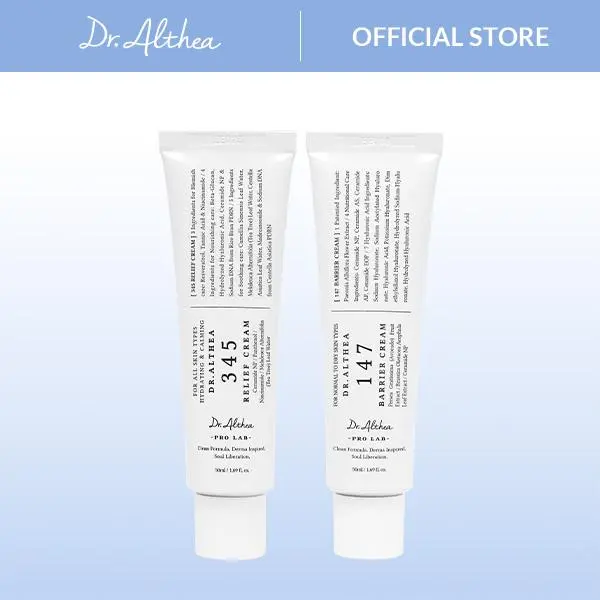 [Dr.Althea Official] Acne Relief & Skin Barrier Moisturizer Duo Set - Soothing Recovery, Deep Hydration, Barrier Enhancement, For All Skin Types, Vegan, Korean Skincare