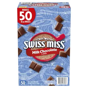 Swiss Miss Milk Chocolate Flavor Hot Cocoa Mix, 1.38 oz. 50-Count Beverage