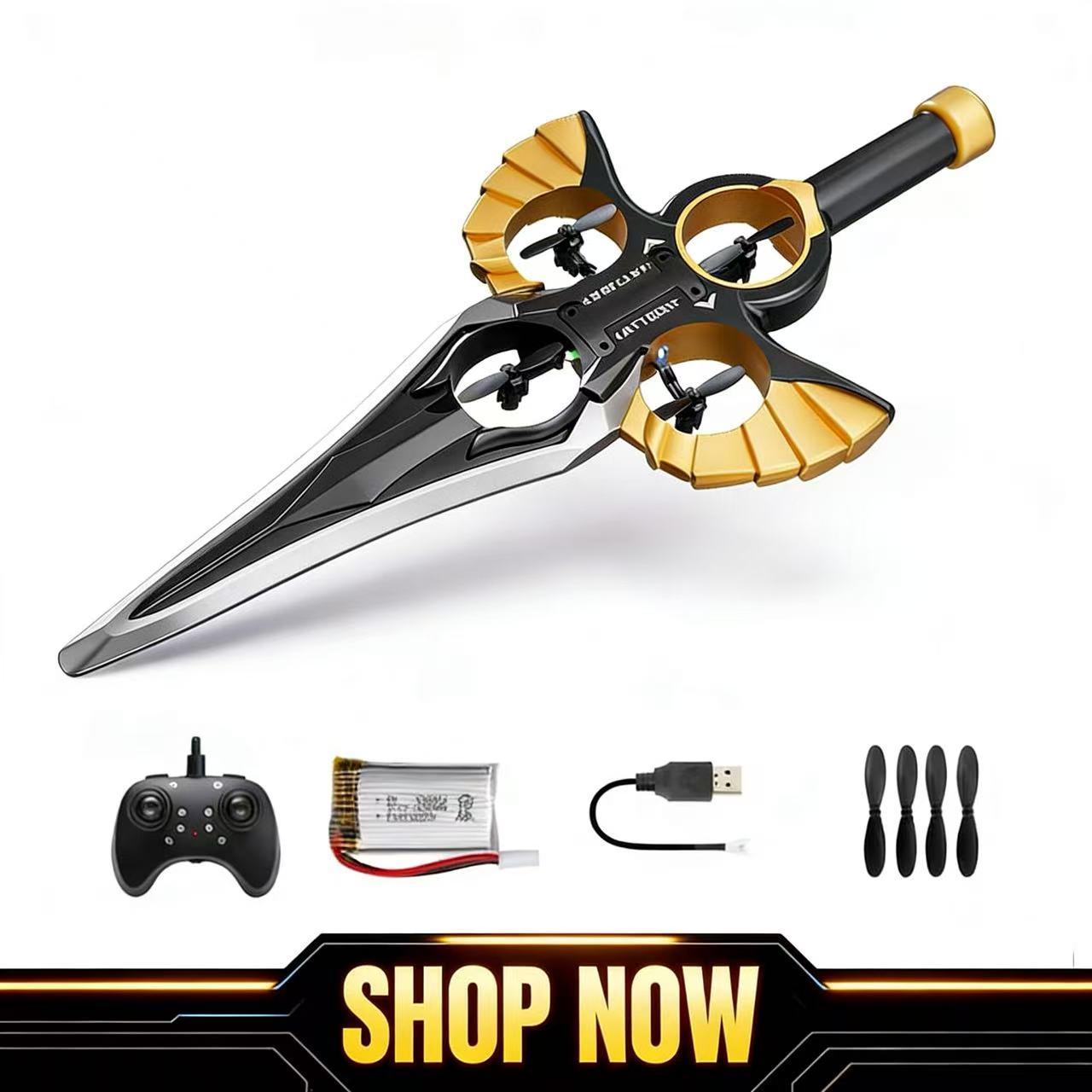 Easy Flying Sword RC Airplane,LED Foam RC Fighter Jet Drone