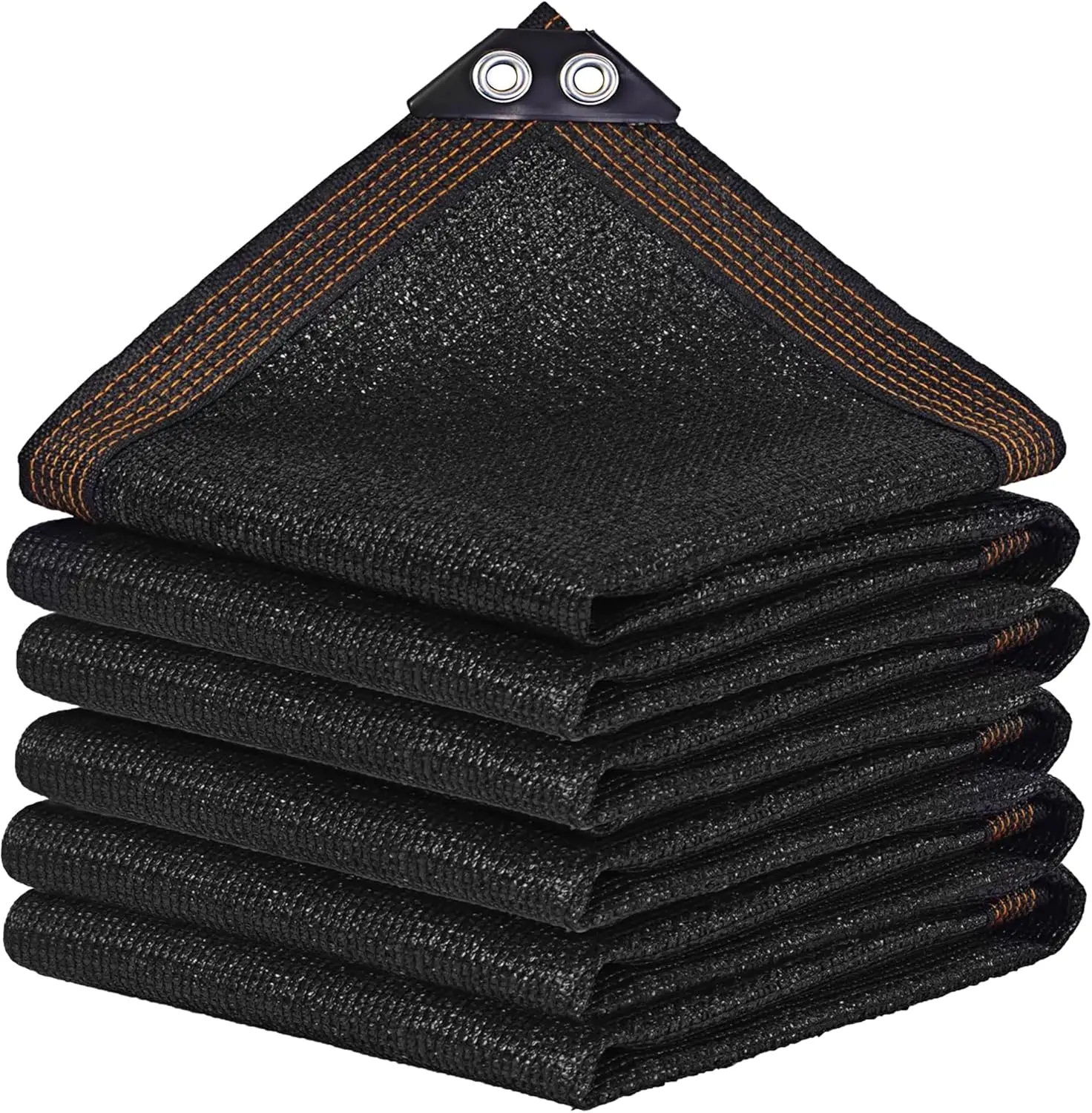 Heavy Duty Black UV Resistant Sun Shade Cloth Net with Reinforced Grommets, Protective Construction Tarp, Outdoor Sun Block Cover for Garden Patio Greenhouse Chicken Coop & Plant Protection
