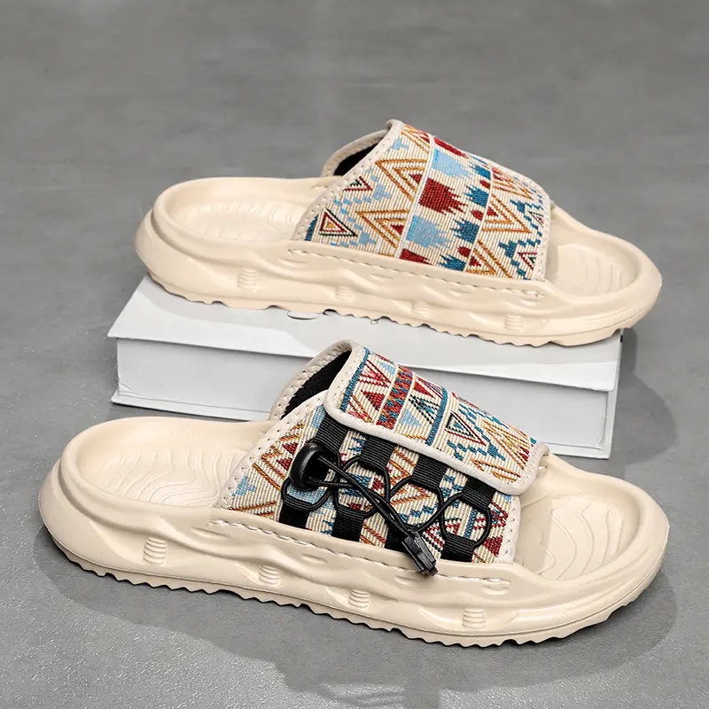 ·  Men's non slip slippers and sandals, arch technology, breathable and non slip design, lightweight EVA, suitable for indoor/outdoor, beach - all seasons, cushioned insole, suitable for all day wear - suitable for walking, standing and traveling