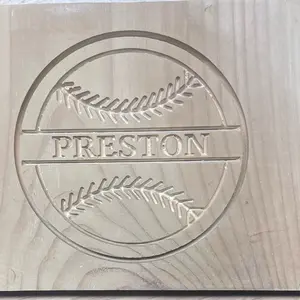 Custom baseball plaque