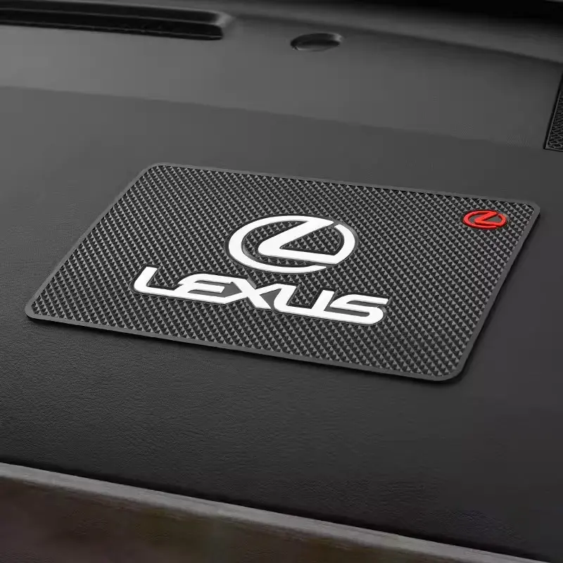 PVC Silicone Car Dashboard Mat Interior Anti-Slip Water Cup Pads For Lexus Vehicle Accessories Car Accessories RX330 IS250 Ct200h ES300h RX350 IS300h NX300h UX GX470 LX570 LS430 LS460 LS RX300 GS NX