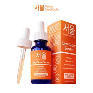 Day Glow Serum with Vitamin C and Hyaluronic Acid for Sun Spots, Acne Scars, Skin Repair - Daily Korean Serum Skincare Routine