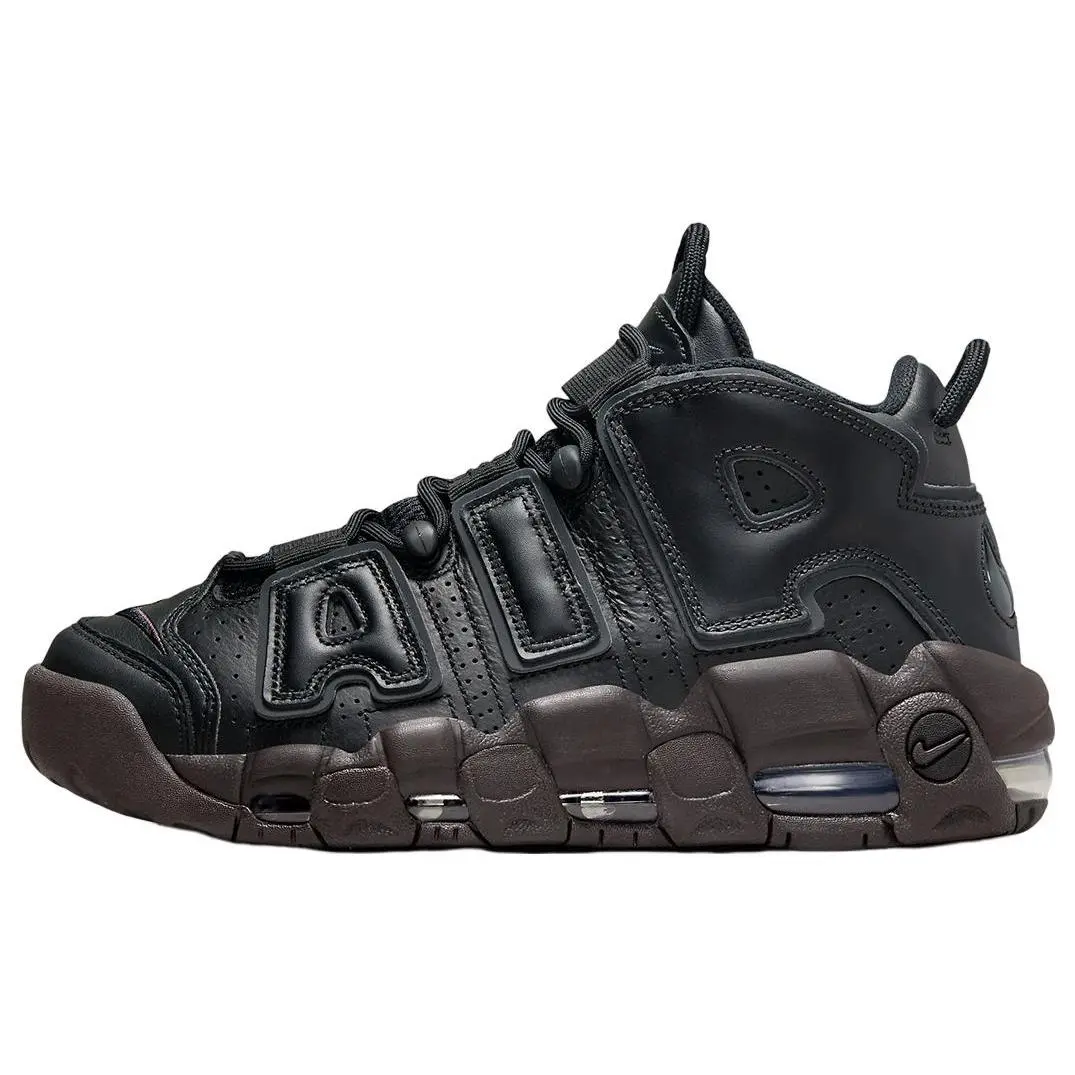 Nike Air More Uptempo Black Velvet Brown Retro Mid Top Basketball Shoes Women's DV1137-001