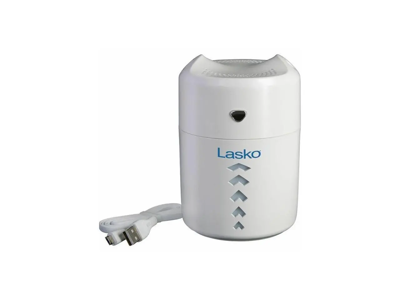 Lasko Ultrasonic Personal Cool Mist Humidifier with Nightlight, UH150, White - Dual Mist, Cool Mist, Ultrasonic - 13.53 fl oz Tank - 190 Sq. ft. - White