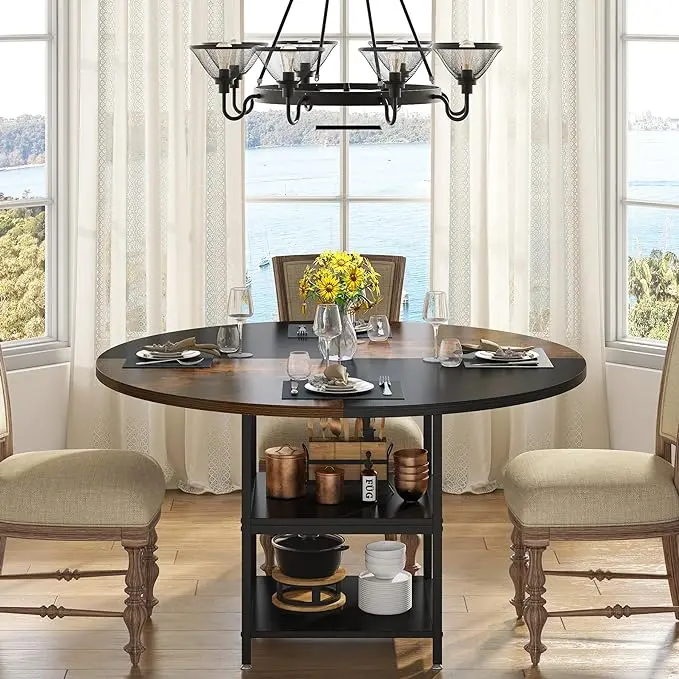 47 in Black Brown - Round