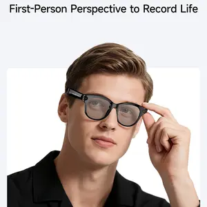 Smart Glasses Video Recording Wearable Eyewear, Office Wearable Technology, Fashionable Wearable Device, Smooth Design, Premium Materials
