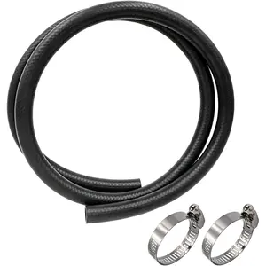 5/8 Inch 6 Feet EPDM Rubber Coolant Heater Hose, Suitable For Cars And Trucks, Resistant To High Temperatures And High Pressures, Universal Black Car Heater Hose
