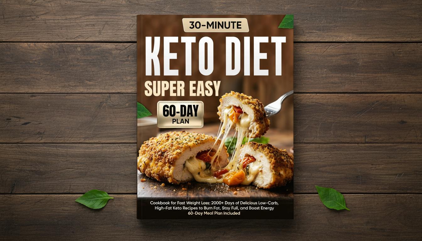 Super Easy Keto Diet Cookbook: 2000+ Days of Delicious 30-Minute Low-Carb, High-Fat Recipes for Easy Meal Prep & Everyday Energy | 60-Day Meal Plan Included