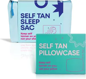 Self  Sleep Sac ( Navy) + Pillowcase - Keep Sheets + Pillows Clean from Self ner Stains -  Cooling Silky Poly - Wont Rub or Absorb ning Lotion - Lightweight Breathable