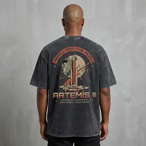 Artemis II Mission Wash Tee, Space Exploration Tee, Artemis 2, Space Lover, Science Lover Apparel Wash tee