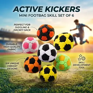 Soccer Kick Sack Footbag 1.97 in Soft Mini Kick Ball TikTok Footbag Trick Toy Foot Juggling Coordination Backyard Park Outdoor Fun Travel Kids Teens Training