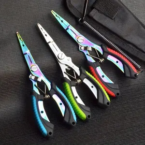 Multifunctional Fishing Plier, Stainless Steel Fishing Plier with Storage Bag & Rope, Portable Fishing Tool for Outdoor, Fishing Accessories