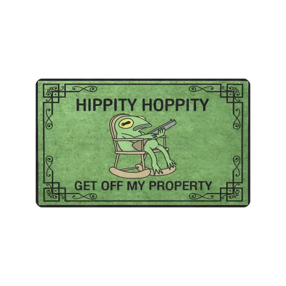 Funny Quote Print Entrance Door Mat - High-Traffic Outdoor Doormat for Entryway Front Door Decor