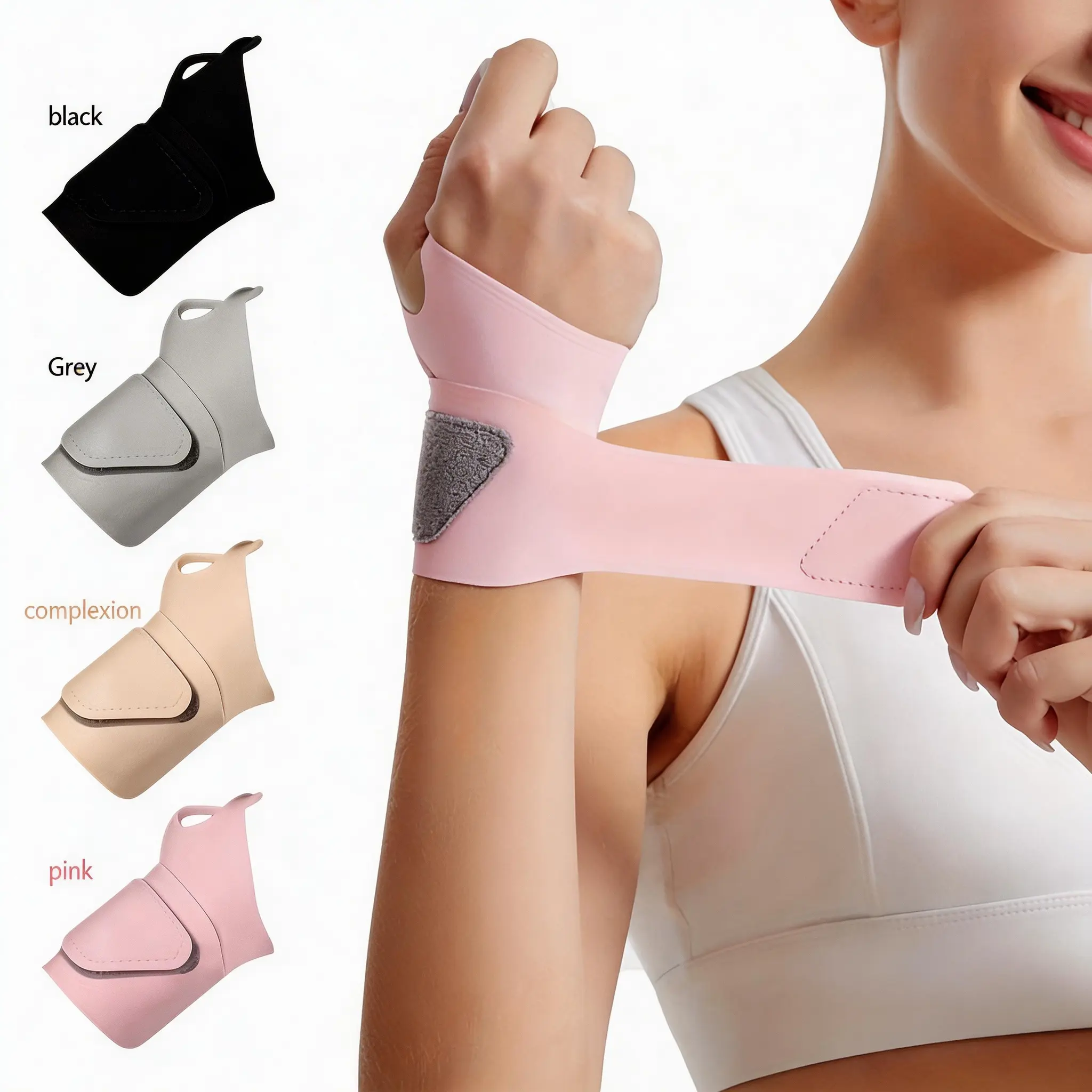 Unisex Nylon Elastic Wrist Straps - 4PCS Lightweight Ultra-Thin Adjustable Supports, Fatigue Relief, Prop 65 Safe, All Ages Fit, Ideal for Housework & Care (Not for High-Intensity Sports)
