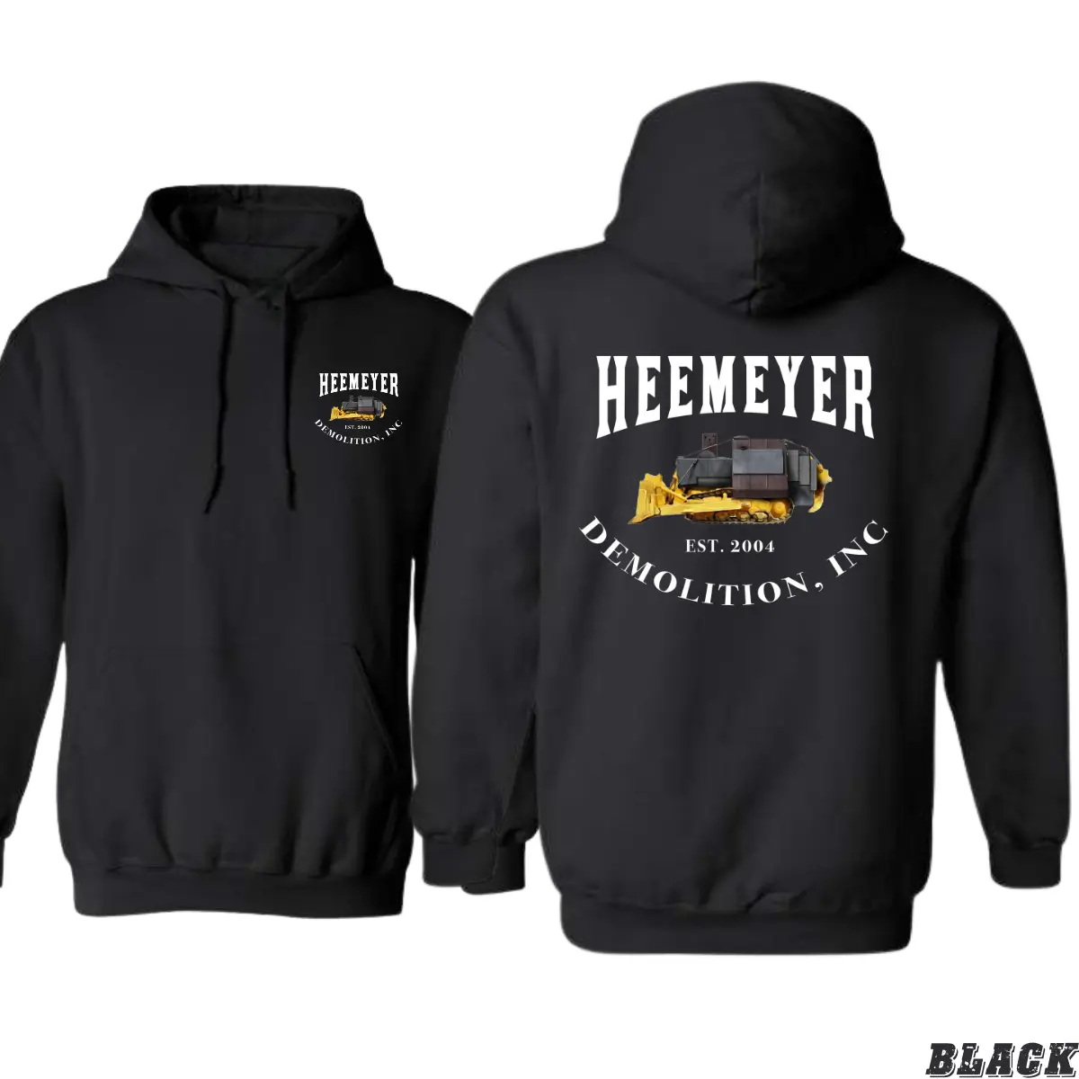 Demolition Bulldozer Design Hoodie - Trendy Hoodies for Men and Women - Sports Outerwear Menswear Sweater Top, Casual, Pullover