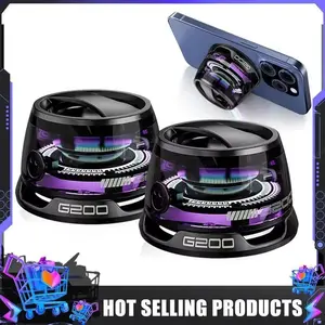 2025 Bluetooth Speaker Mini Magnetic Bluetooth Speaker, Multifunctional Portable Bluetooth Speaker G200, Cyber Magnetic Smal xpoovv  magnetic small wireless bosina  paracelular mini speaker unique gift premium sound