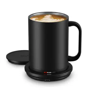 OMNIRA Temperature Control Smart Mug 2, 14 Oz, App-Controlled Heated Coffee Mug with 80 Min Battery Life and Improved Design, Black