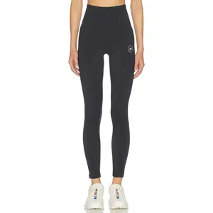 adidas by Stella McCartney Studio Ruched Legging in Black