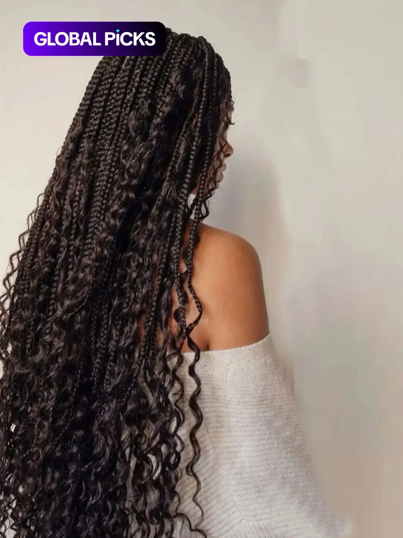 Summer Outfits 2024 32inch Long Coily Synthetic Lace Front Braided Hair Wig, Pre Braided Wig, Fashion Fluffy Wigs, Natural Fluffy Hair Wigs Without Bangs, Hair Wigs for Daily & Cosplay & Costume Party Decor