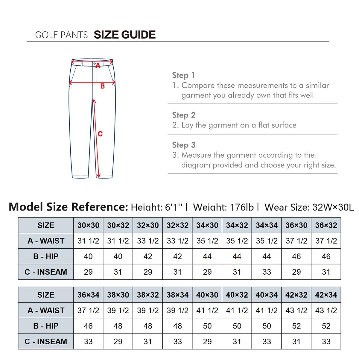 MAELREG Golf Mens Stretch Pants with Pockets - 30"/32"/34" Quick Dry Lightweight Casual Comfy Work Mens Dress Pants SpringStatements