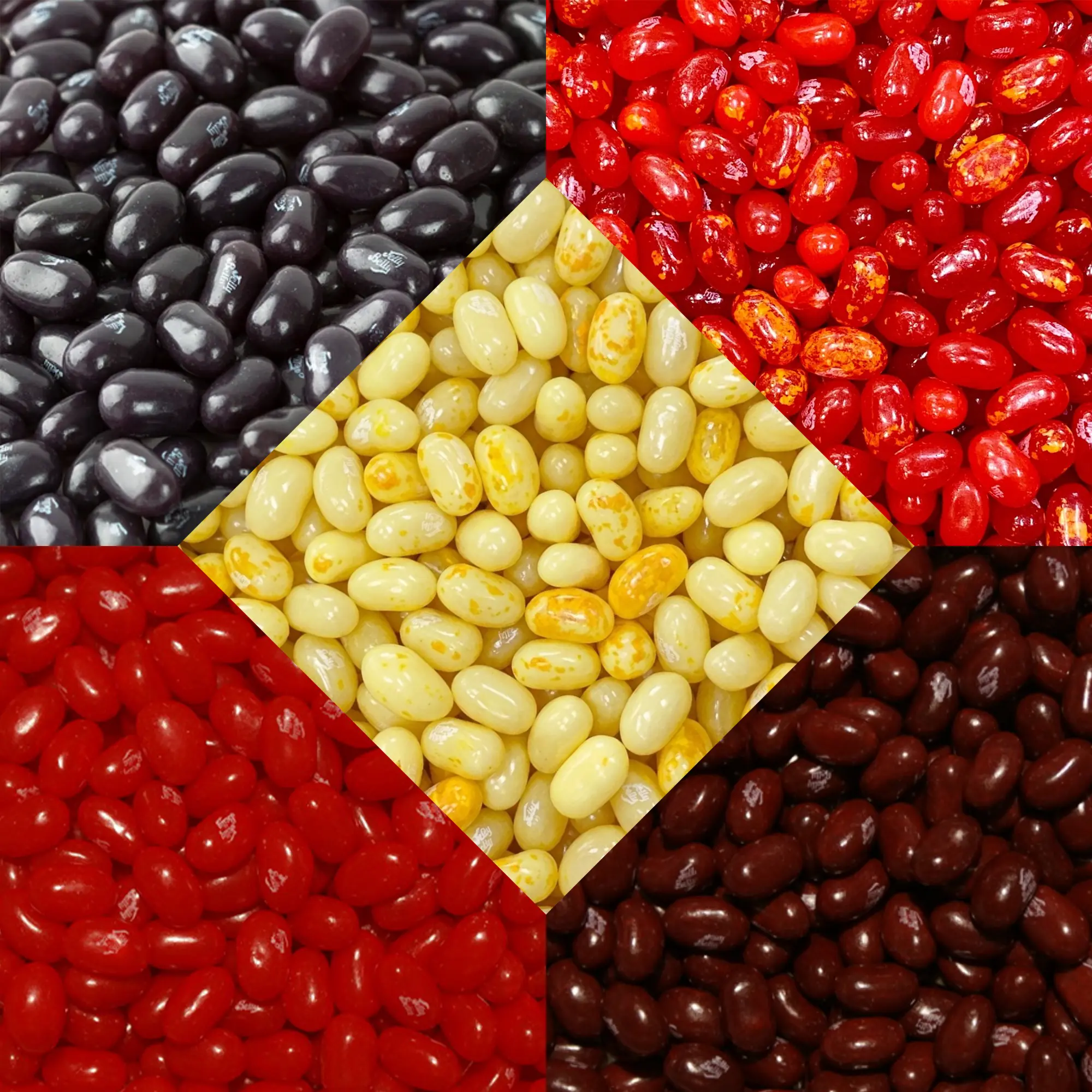 Jelly Belly 2.5lb Bulk Mix - 5 Premium Flavors (8oz Each) | Buttered Popcorn, Dr Pepper, Sizzling Cinnamon, Very Cherry, Licorice | Gourmet Candy Scoops for TikTok Candy Salad, Snack, Sweet