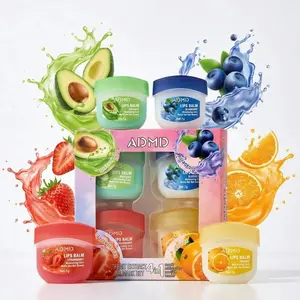 4-piece fruit-flavored lip balm set, flavored lip care series, mini lipstick, moisturizing mask, night-time lip hydration, perfect gift for ladies, bulk family gift, or birthday surprise