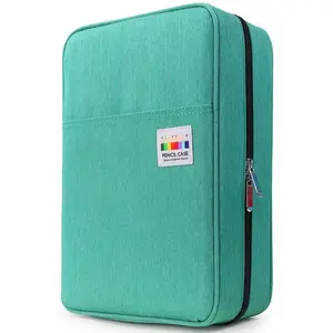 SUNMON Big Capacity Colored Pencil Case - 300 Slots Large Pen Case Organizer with Multilayer Holder for Prismacolor Colored Pencils & Gel Pen (Green)