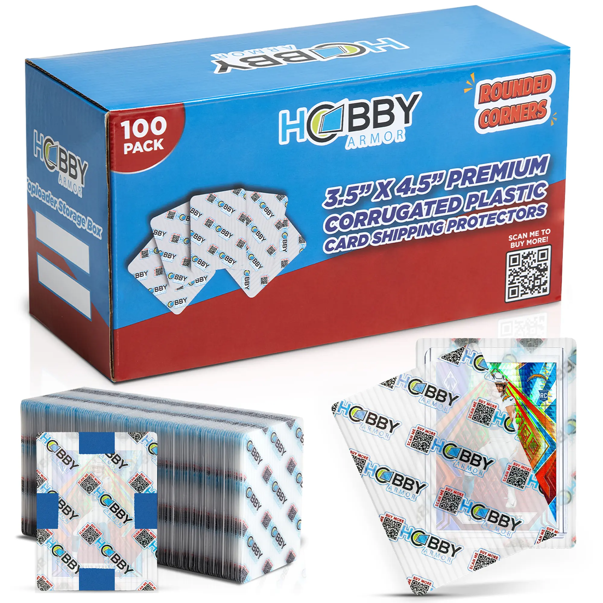 Translucent Plastic Card Shipping Protectors - 3.5" x 4.5"