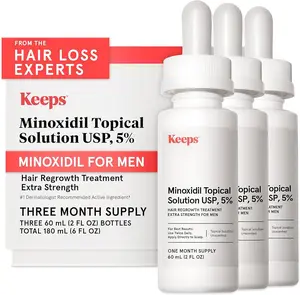 Keeps Minoxidil (3 Months) for Men Topical Hair Loss Aerosol Foam 5% Hair Growth