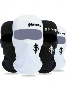 Unisex Letter & Dollar Print Balaclava Mask, Ski Mask, Breathable Face Cover, Breathable Neck Gaiter for Men Women, Ideal for Outdoor Sports, All-Season Use