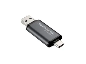 Team 64GB X1 USB 3.2 Gen1 2-in-1 Type-A and Type-C Flash Drives, Speed Up to 100MB/s (TX1364GB01)