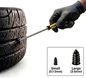60PCS Tire Repair Rubber Nails Kit | Fast Self-Service Screw-In Tubeless Tire Puncture Repair Tool for Cars, Motorcycles, Trucks & Tractors