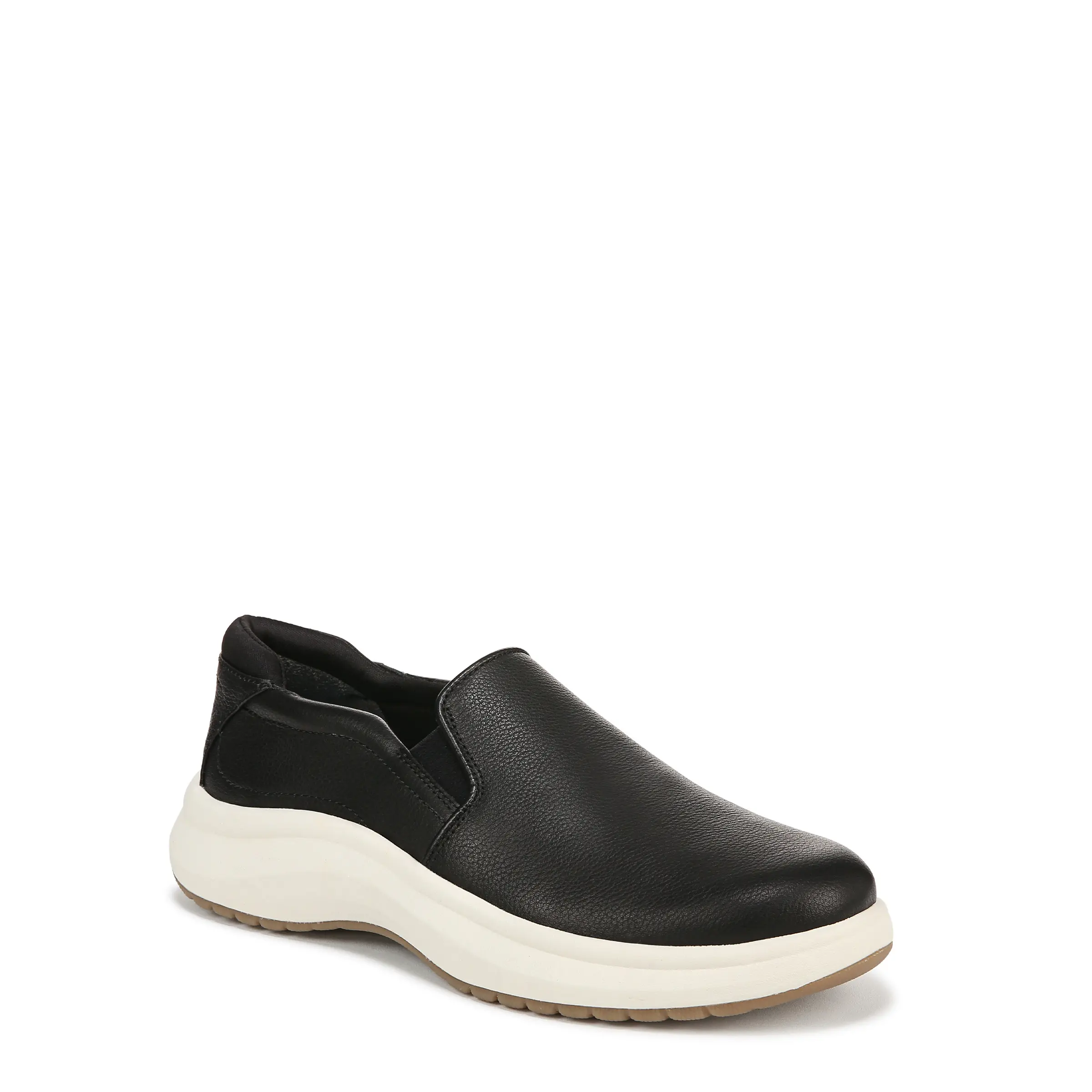 Dr. Scholl's Shoes Women's Feel Well Slip On Loafer, Leather Walking Shoe for Plantar Fasciitis with Arch Support, Wide Width Available, Loafer Shoes
