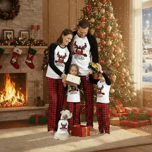 Pajamas Matching Sets Sleepwear Parent-Child Outfit For Christmas