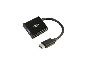 C2g 8In Hdmi To Vga Adapter Converter Dongle - Black
