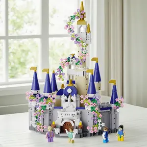 Princess Castle Building Blocks Set, Building Sets, DIY Fantasy Palace Model Kit, Creative Educational Toy for Adults, Birthday Valentine Gift, Miniature Set