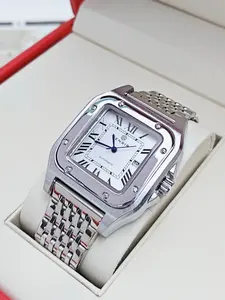 New Square Men's Watch, Square Wristwatch, Waterproof Calendar Butterfly Clasp, Fashion Business Casual, Suitable for All Occasions, Perfect Gift for Valentine's Day