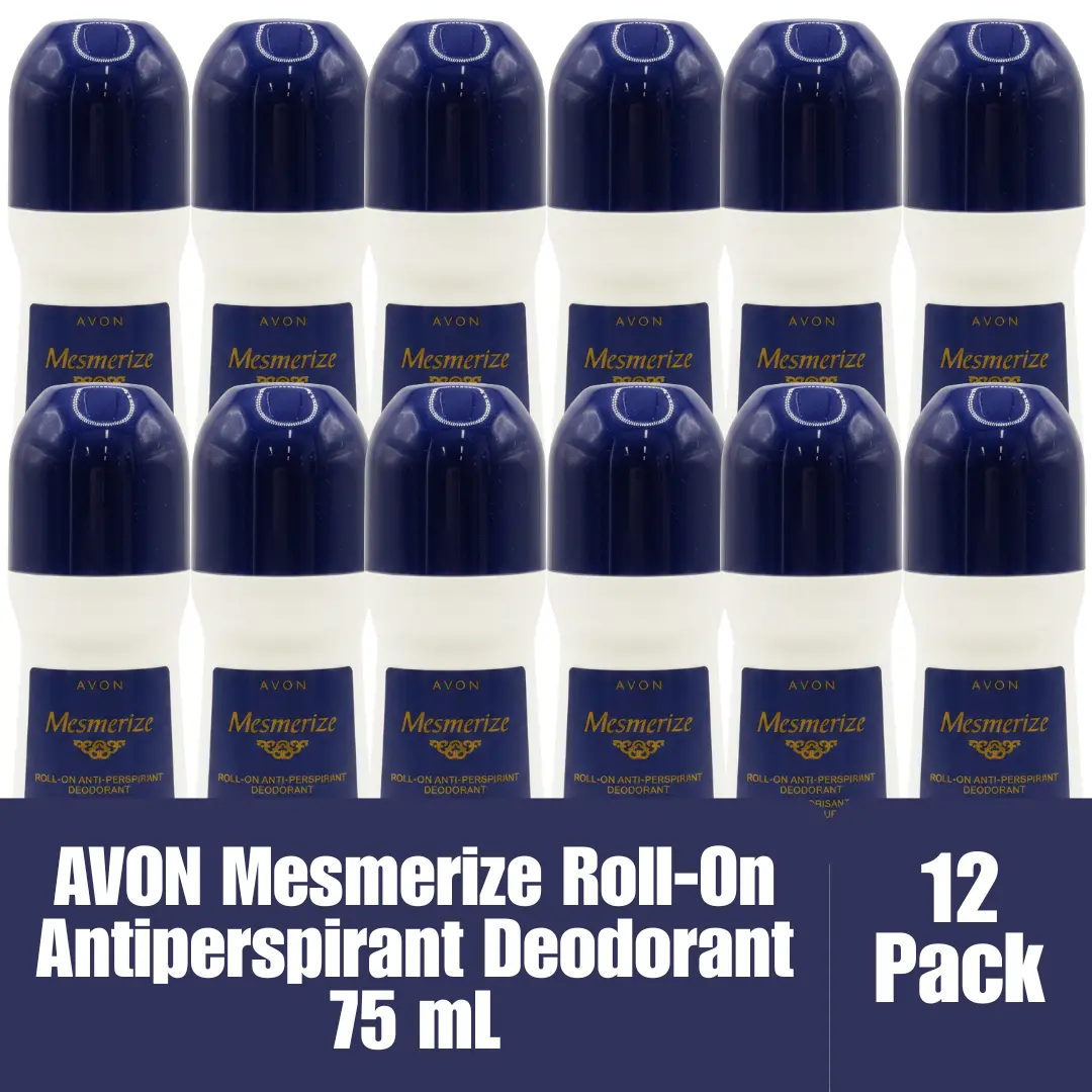 Avon Mesmerize Roll-On Antiperspirant Deodorant 24H 75mL/2.6 fl oz 12-Pack
