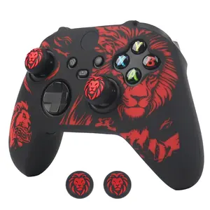 For Xbox Series X Gamepad Skin Laser Engraved Silicone Cover Perfect Fit for Xbox Series S Controller Case Joystick Accessories