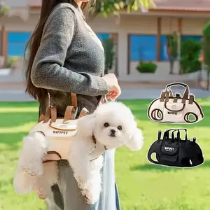 Oxford Cloth Pet Dog Portable Crossbody Bag, Breathable Multifunctional Shoulder Backpack, Animal Carrier, Suitable for Cats and Dogs, Travel Accessories